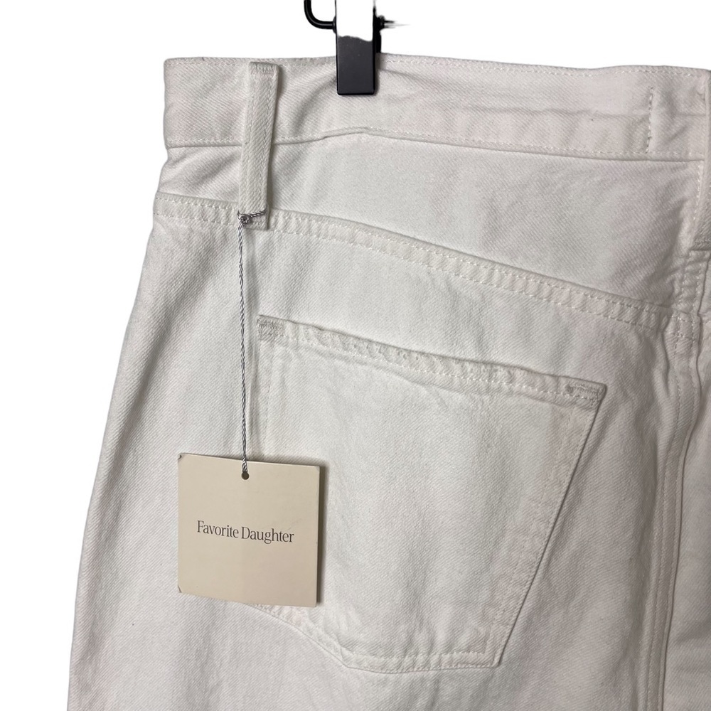 Favorite Daughter The Otto High Waist Boyfriend Jeans White Size 32 Distressed - Picture 8 of 14